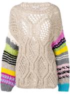 Natasha Zinko Chunky Knit Jumper - Neutrals