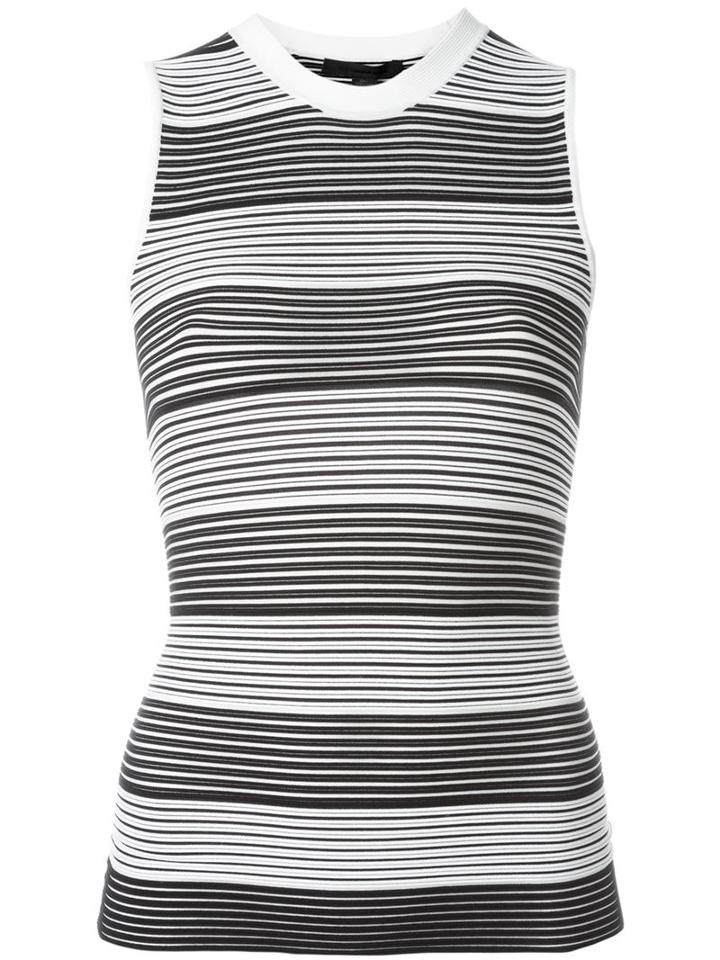 Alexander Wang Striped Tank Top, Women's, Size: Large, White, Nylon/spandex/elastane