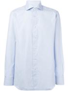 Ermenegildo Zegna Checked Shirt, Men's, Size: 42, White, Cotton