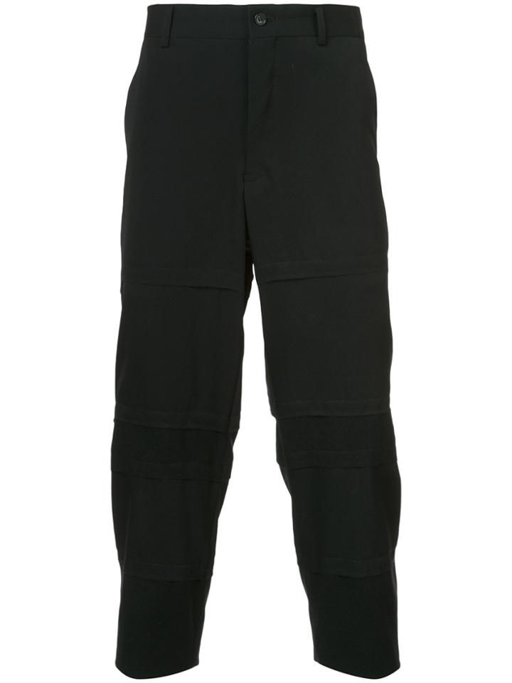 Comme Des Garçons Homme Plus Cropped Trousers - Black