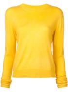 The Elder Statesman Cashmere Jumper - Yellow & Orange