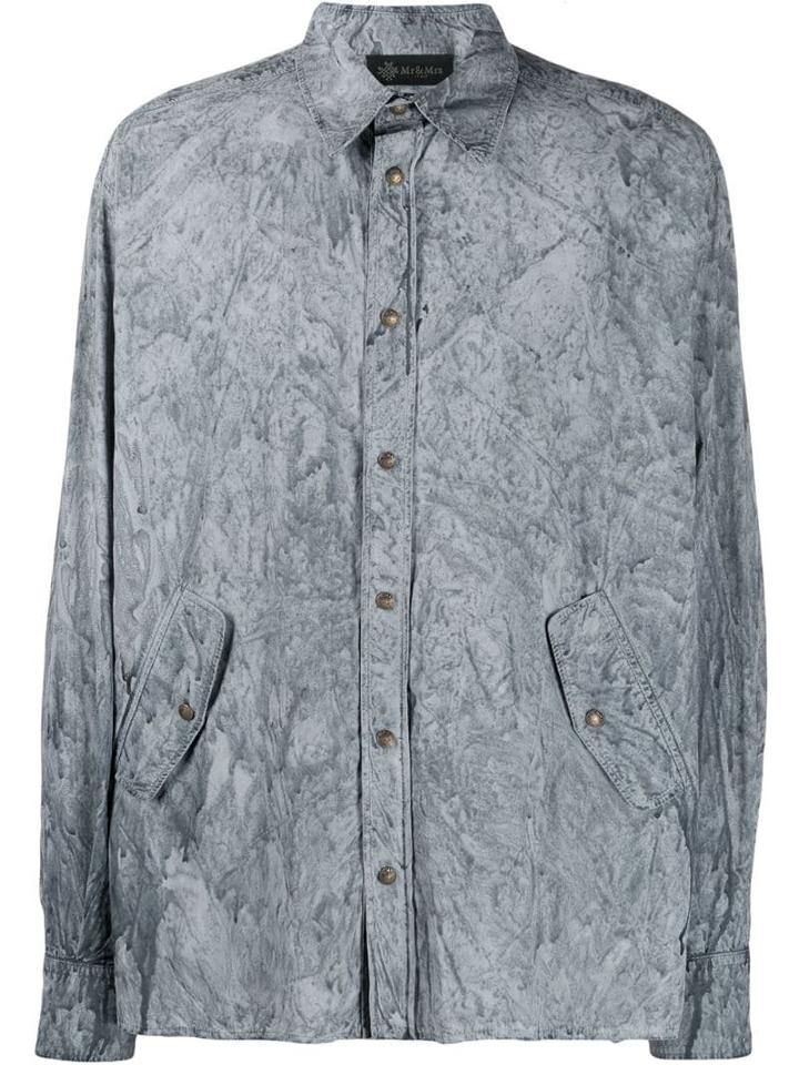 Mr & Mrs Italy Coated Shirt - Grey