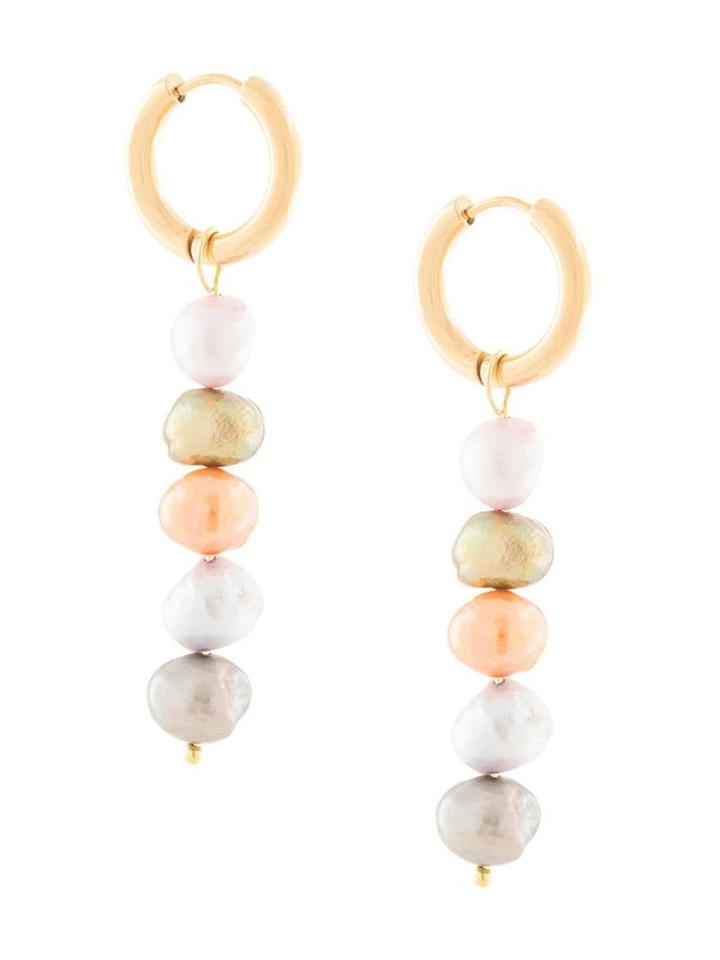 Sandralexandra Mia Beaded Pearl Earrings - Gold
