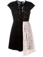 Msgm Contrasted Panel Lace Dress