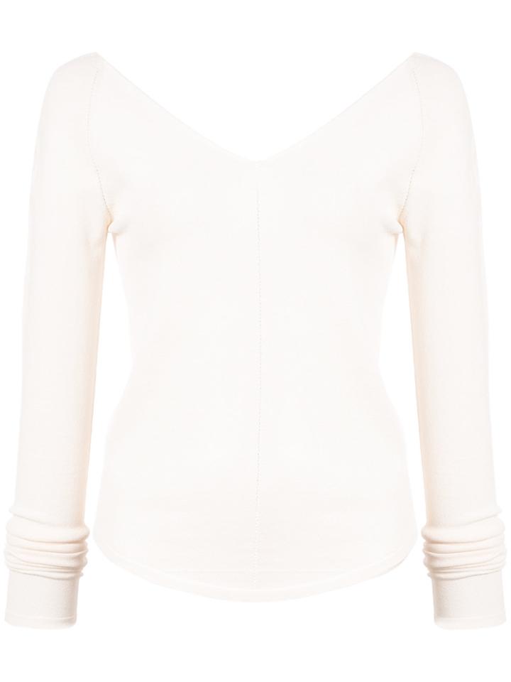 Lemaire V-neck Shirt - Nude & Neutrals