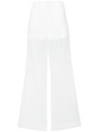 Givenchy Transparent Flared Trousers - White