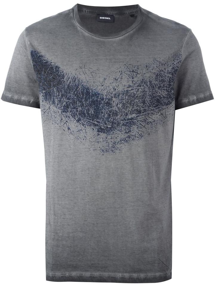 Diesel 't-diego' T-shirt, Men's, Size: Large, Grey, Cotton