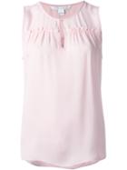 Diane Von Furstenberg Keyhole Tank Top, Women's, Size: S, Pink/purple, Silk