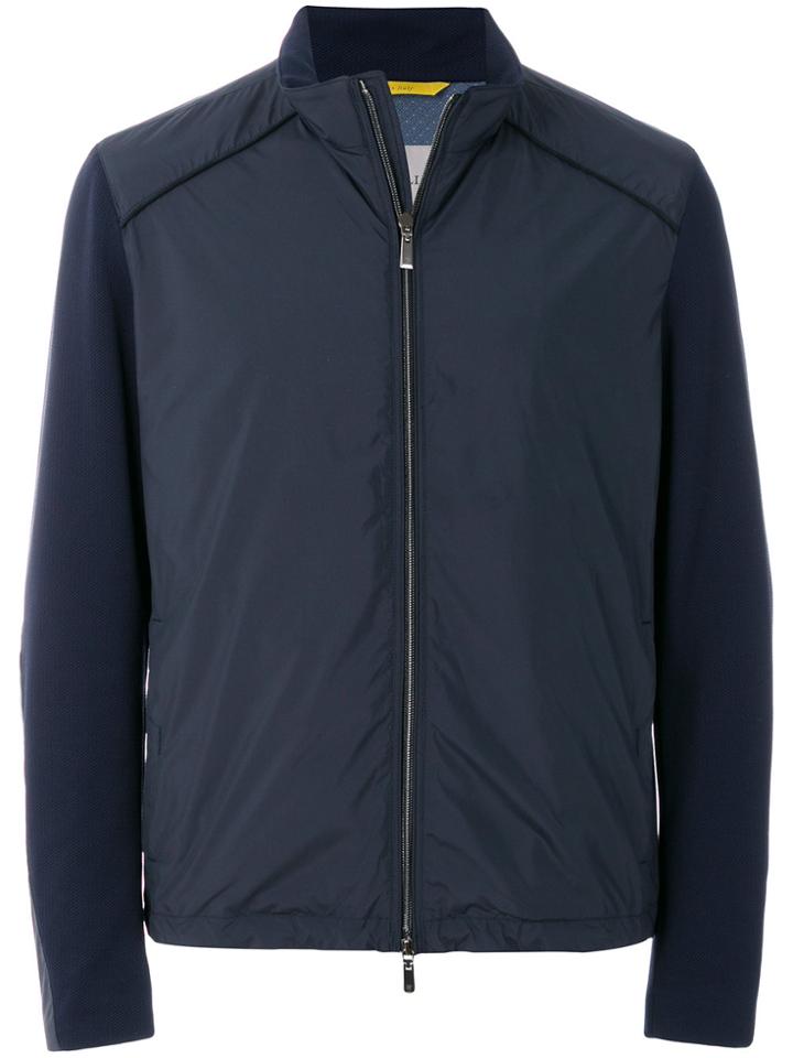 Canali Casual Zipped Jacket - Blue