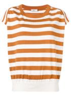 Closed Striped Top - Brown