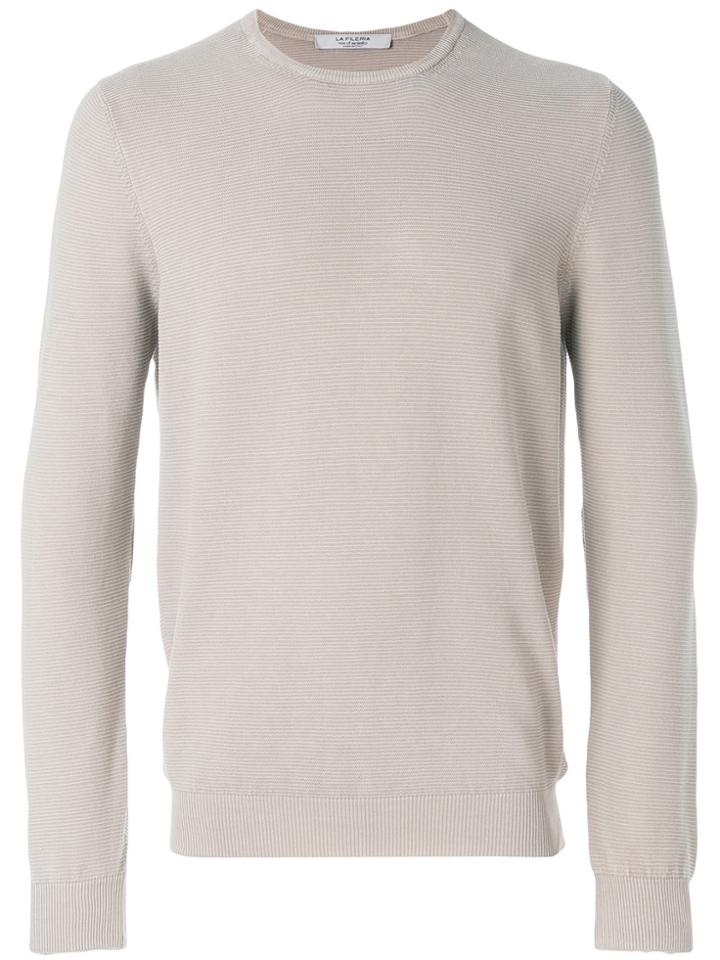 La Fileria For D'aniello Ribbed Pullover - Nude & Neutrals
