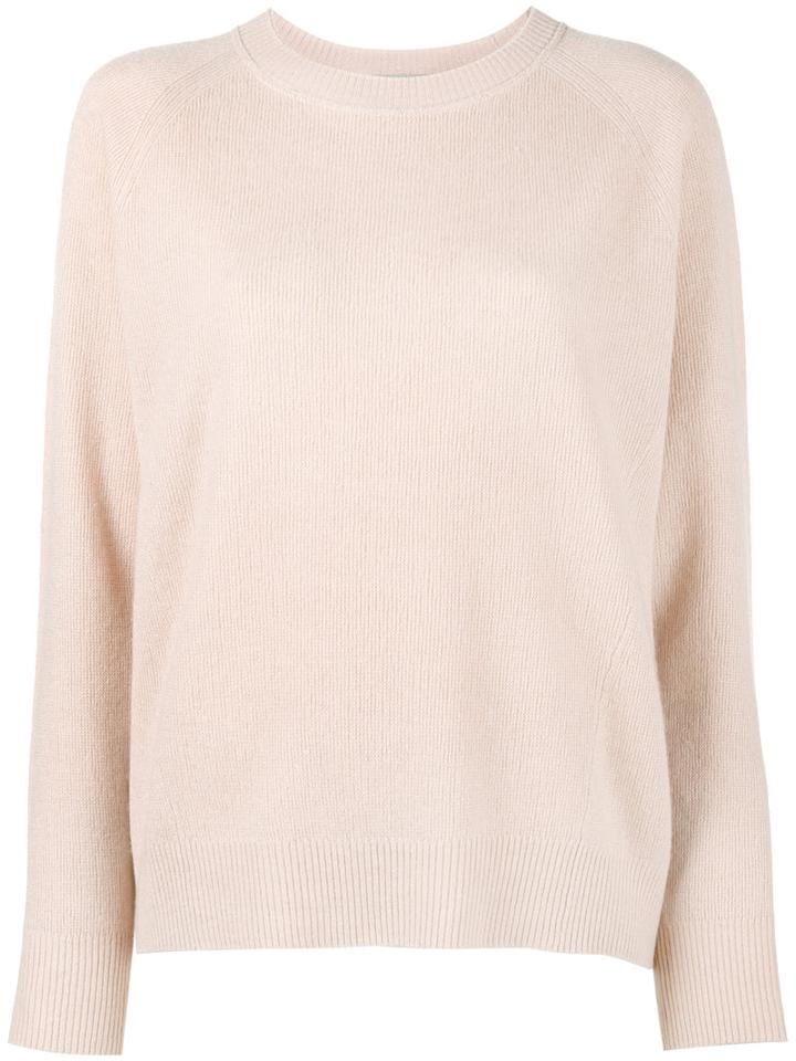 Vince Crew Neck Knit, Women's, Size: Xs, Nude/neutrals, Cashmere/linen/flax