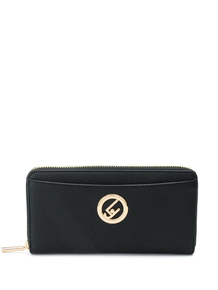 Liu Jo Logo Zipped Wallet - Black