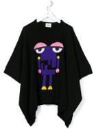 Fendi Kids 'monster Robot' Poncho Jumper, Girl's, Size: 10 Yrs, Black