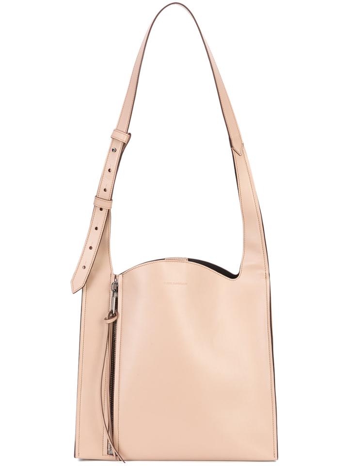 Elena Ghisellini Adjustable Strap Satchel - Pink & Purple