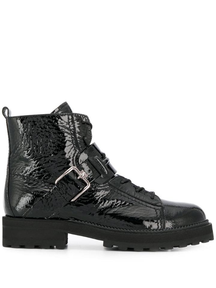 Tod's Combat Boots - Black