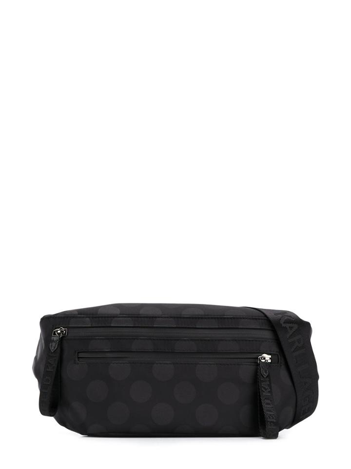 Karl Lagerfeld Karl X Carine Polka Belt Bag - Black