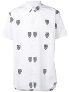 Comme Des Garçons Shirt Printed Button Down Shirt - White