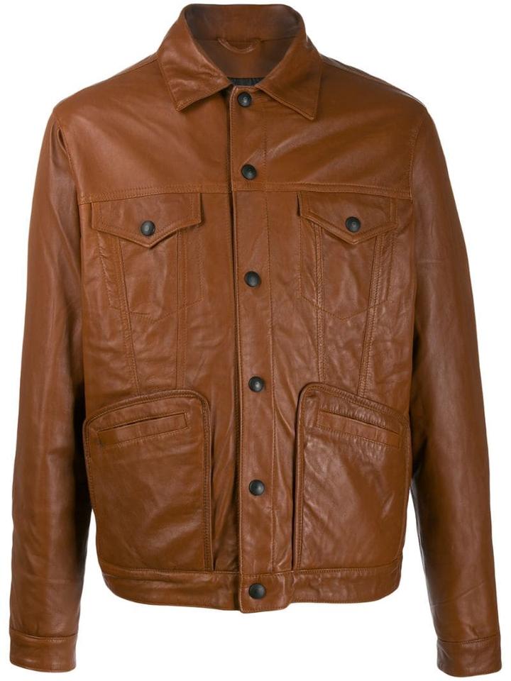 Giorgio Brato Press-stud Shirt Jacket - Brown