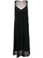 Nº21 Sheer Overlay Dress - Black