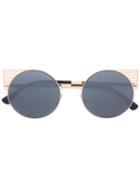 Mykita - Round Frame Sunglasses - Women - Metal (other) - One Size, Grey, Metal (other)