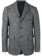 Wooster + Lardini Three Button Blazer, Men's, Size: 48, Grey, Wool/nylon/viscose/cotton