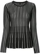 G.v.g.v. Sheer Striped Sweater - Black