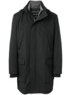 Giorgio Armani Hooded Coat - Black