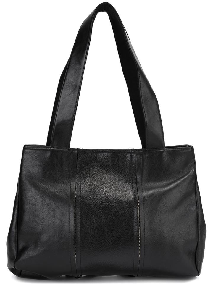 Yohji Yamamoto Zipper Shoulder Bag, Women's, Black