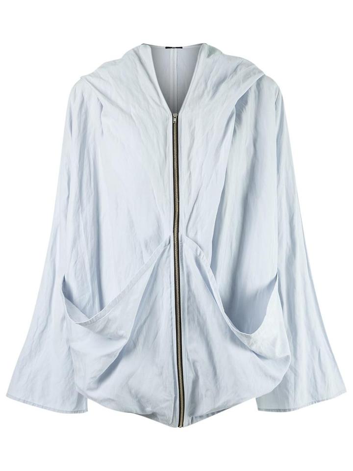 Uma Raquel Davidowicz Wide Jacket, Women's, Size: 38, Blue, Cotton/viscose/metallized Polyester