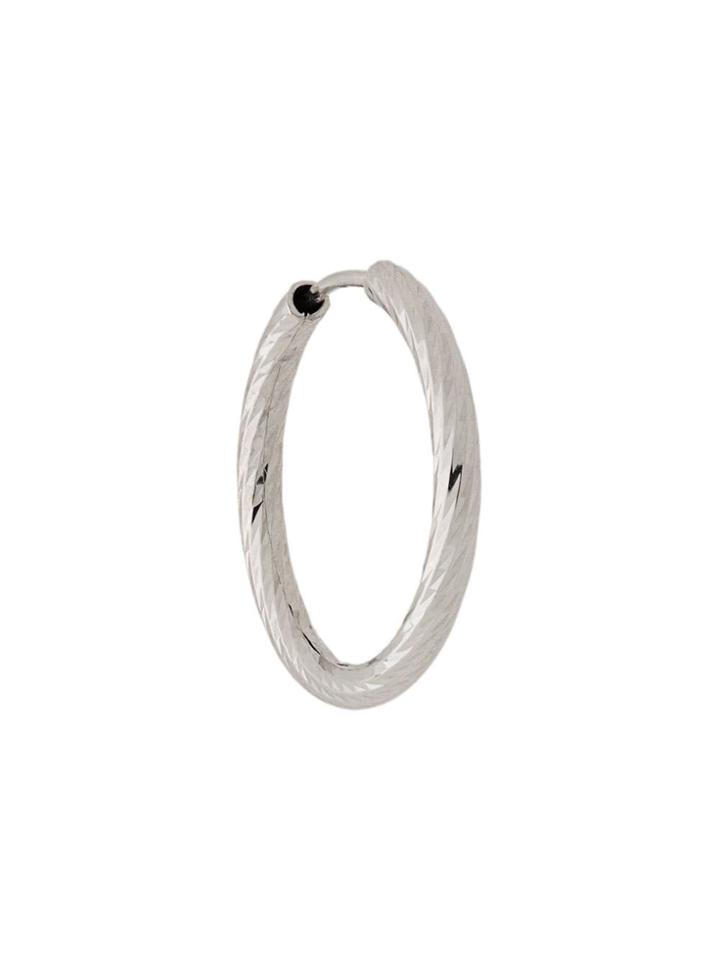 Maria Black 14kt White Gold Alba 15mm Hoop Earring - Silver