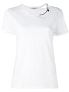 Stella Mccartney - Falabella Neckline Chain T-shirt - Women - Cotton/metal - 40, White, Cotton/metal