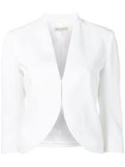 Emilio Pucci Cropped Collarless Jacket - White