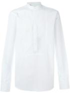 Dolce & Gabbana Mandarin Collar Shirt, Men's, Size: 41, White, Cotton