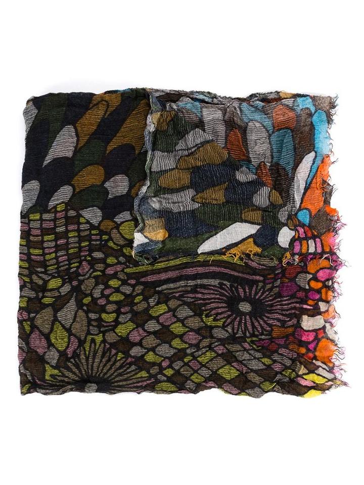 Faliero Sarti Printed Scarf, Adult Unisex, Silk/cashmere/modal