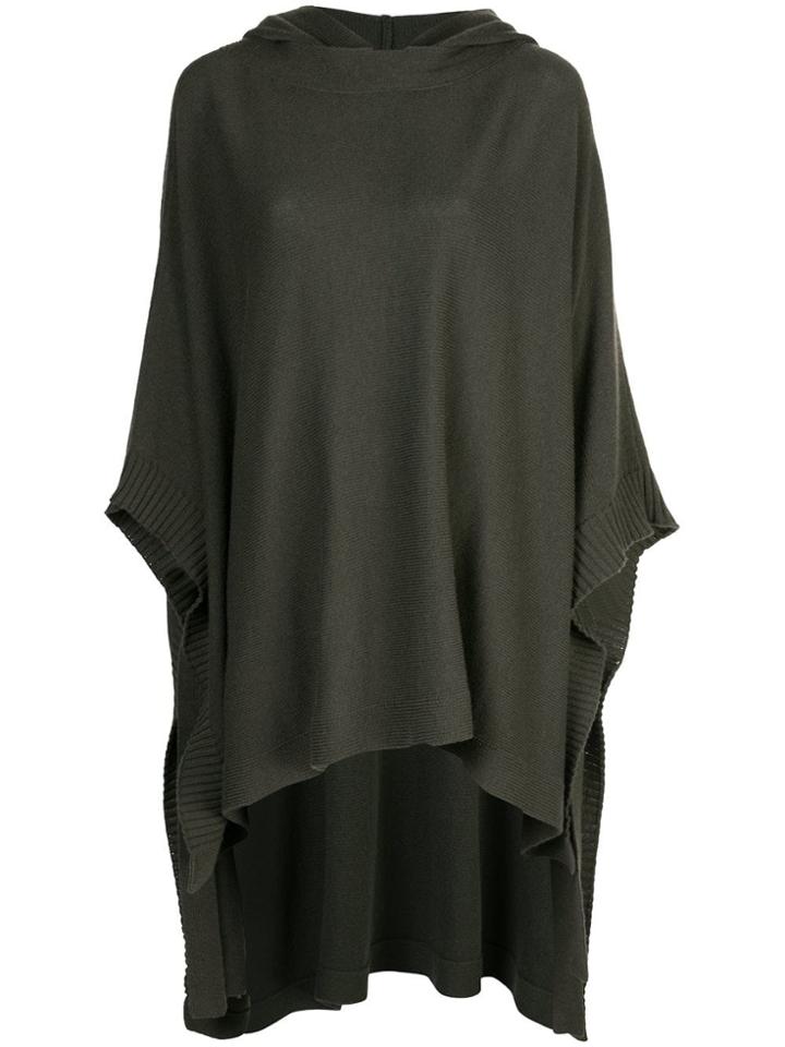 Rosetta Getty Hooded Poncho - Green