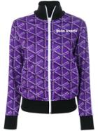 Palm Angels Storm Monogram-print Track Jacket - Pink & Purple