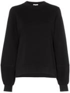 Ganni Balloon Sleeve Sweatshirt - Black