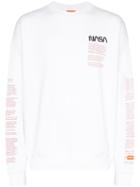 Heron Preston Nasa Print Sweatshirt - White