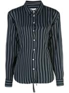 Opening Ceremony Striped Corset Shirt - Blue