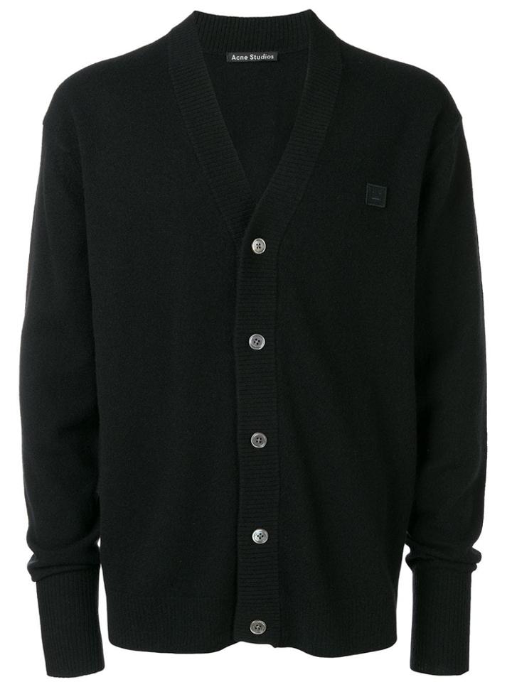 Acne Studios Neve Face Cardigan - Black