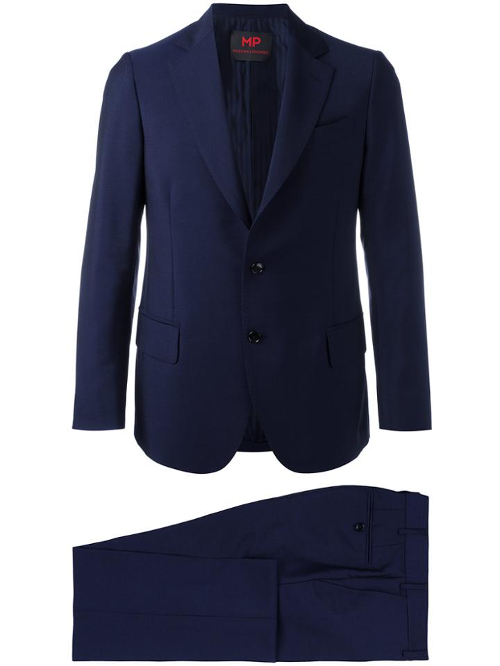 Mp Massimo Piombo Single-breasted Dinner Suit - Blue