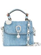 Ermanno Scervino Denim Crossbody Bag, Women's, Blue, Cotton