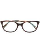 Tiffany & Co. Striped Square Glasses - Brown