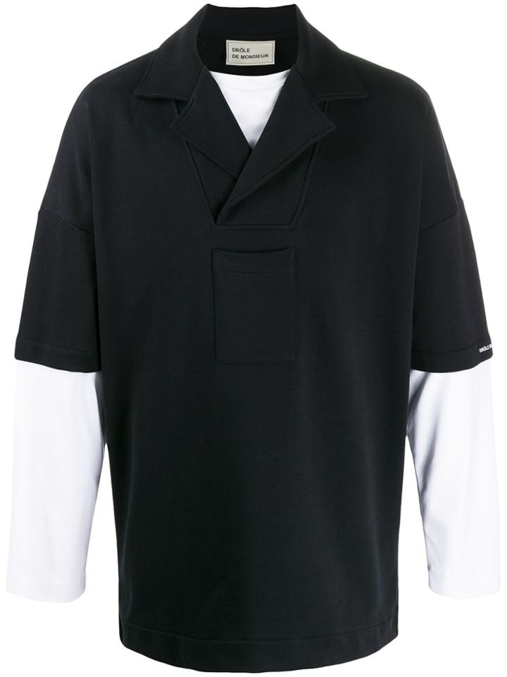 Drôle De Monsieur Jersey Pullover - Black