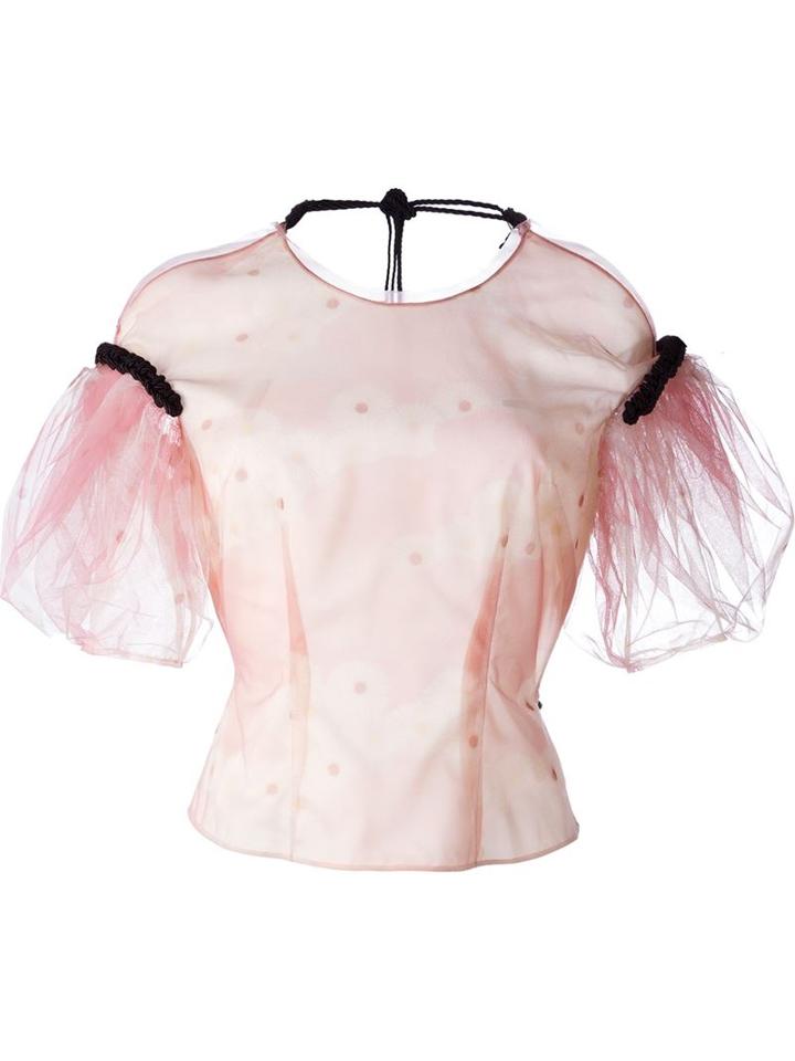 Simone Rocha Tulle Sleeves Top