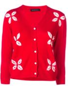 Samantha Sung Floral Jacquard Cardigan