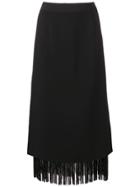 Dorothee Schumacher High-waisted Fringed Skirt - Black