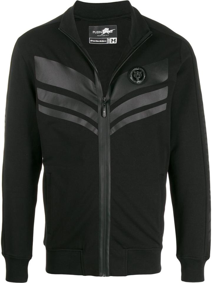 Plein Sport Logo Patch Sport Jacket - Black