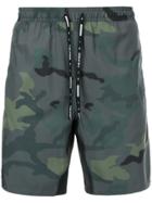 The Upside Camouflage Print Ultra Shorts - Green